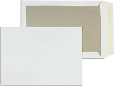 Produktbild von Versandtaschen B4 120g/qm haftklebend Papprückwand VE=125 Stück weiß