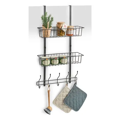 Immagine prodotto di Zeller organizer per cucina/bagno, metallo, 39x16x71,5 cm, nero