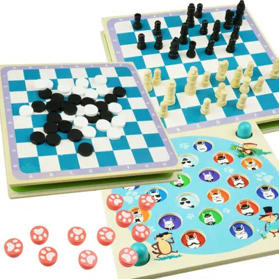 Produktbild von Arcade-Spielset mit 4 Spielen: Ludo, Spitzhacken, Dominokarten