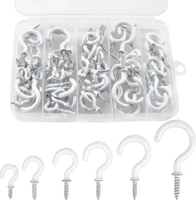 Produktbild von INF 90 Stück Bildaufhängehaken mit Klebstoff Weiß