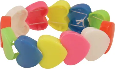 Produktbild von Bunte Herzchen Armband
