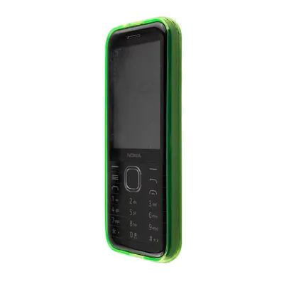 A green TPU protective case for a Nokia 8000 4G phone is shown against a white background.