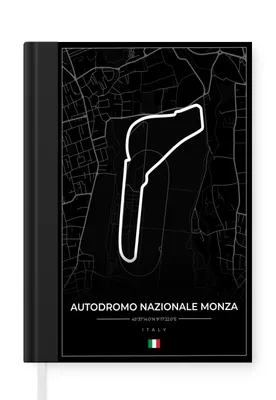 Produktbild von MuchoWow® Zápisník Denník Rozpočet A5 Preteky - F1 - Okruh - Taliansko - Autodromo Nazionale Monza - čierna