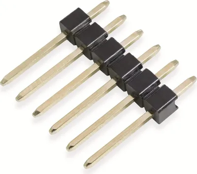 Zdjęcie produktu dla Złącze męskie, pozłacane, 1x 6-stykowe, 10 szt