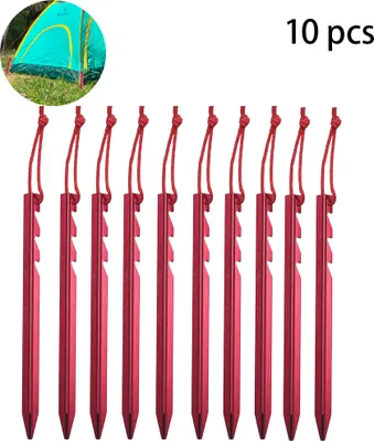 Produktbild von 10er-Pack leichte, robuste Aluminium-Zeltnägel