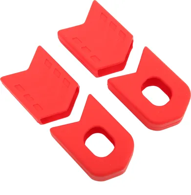 Obrázek produktu pro 4ks MTB silniční kolo Kurbel Armschutzbedeckung Kurbel Cap Silicon Bootsred