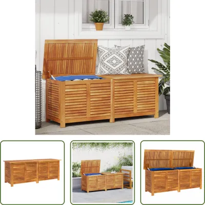 Immagine prodotto di The Living Store Cassetta da giardino con fessure di aerazione 150x50x56 cm in legno massiccio di acacia