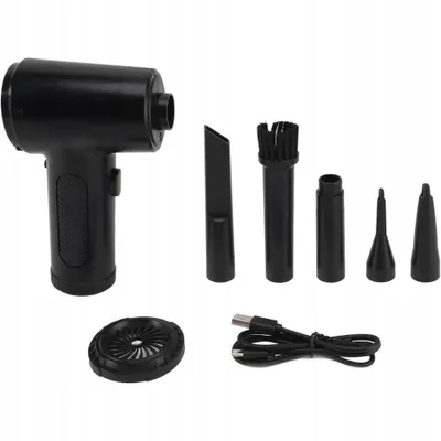 Produktbild von Elektrischer Staubgebläse Druckluftspray Handstaubsauger Druckluft Compressed Air Duster Elektrisches Staubgebläse mit 5 Düsen Air Duster for PC