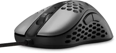Productafbeelding van Niceboy ORYX M666 Daemon, geschikt voor rechtshandigen, optische muis, USB Type-A, 10000 DPI, zwart, grijs