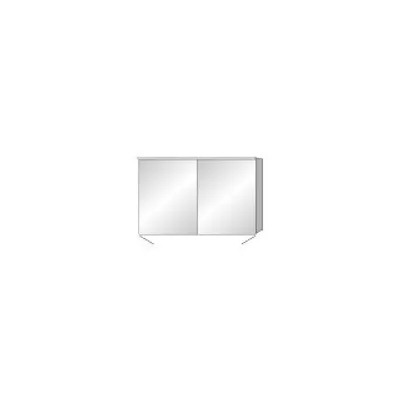 Productafbeelding van Sanipa Reflection aluminium spiegelkast ARND 120 met LED-verlichtingspaneel