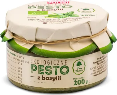 PESTO Z BAZYLII BIO 200 g - DARY NATURY