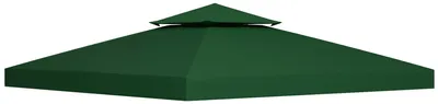 Produktbild von Ersatzdach für Pavillon 3x3m wasserabweisend Pavillondach für Metallpavillon Pavillon Ersatzdach Gartenpavillon Partyzelt Gartenzelt Polyester Dunkelgrün