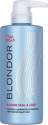 Zdjęcie produktu dla Wella Professionals Blondor Blonde Seal & Care, Kobiety, Profesjonalna odżywka do włosów, Rozjaśnione włosy, Włosy blond, Rozjaśnione włosy, Blond, Ochrona koloru, Świecący, 500 ml