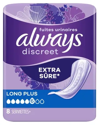 Produktbild von Always Discreet Extra Long Plus (8 stuks)