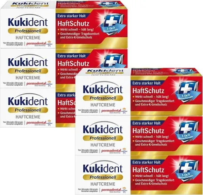 Produktbild von Kukident Haftcreme Haftschutz 6 x 40g