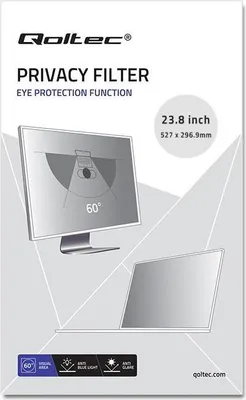 Produktbild von Qoltec 51059 Blickschutzfilter 60 5 cm (23.8 Zoll)