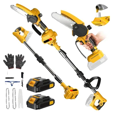 Image de Tronçonneuse électrique, moteur brushless, élagueuse sur perche, 2 batteries Set