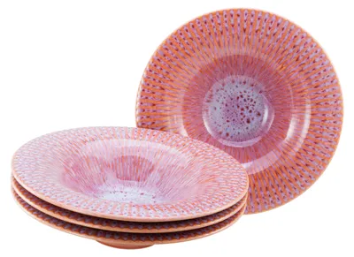 Produktbild von CreaTable, 24979, Allegra Magic Peach, Gourmetteller 4-tlg, Steinzeug
