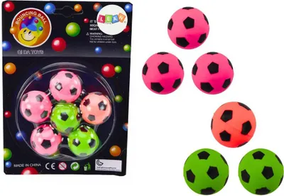 Image de Lot de 6 balles de football en caoutchouc