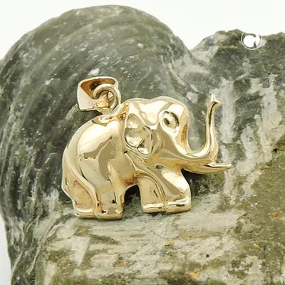 Produktbild von Anhänger Elefant glänzend 9Kt GOLD
