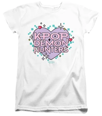 Produktbild von K-Pop Demon Hunters - T-Shirt für Damen, Anliegend TV42895 (M) (Weiß)