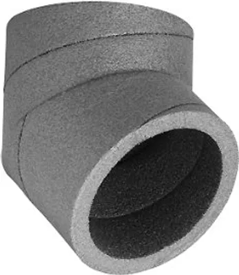 Immagine prodotto di Ubbink - Curva a 45° - Nero - Ø 125 mm - Isolato