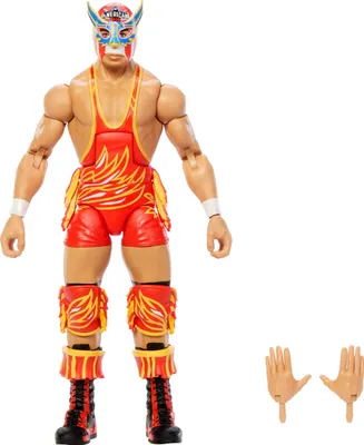 Produktbild von WWE Elite El Grande Americano-Actionfigur, Serie #126, ca. 15 cm große Sammelfigur mit Zubehörteilen, 8 Jahr(e), Mehrfarbig, Kunststoff