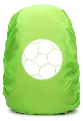 Productafbeelding van Regenschutz voor schoolrugzak met voetbaldessin, waterdicht en reflecterend