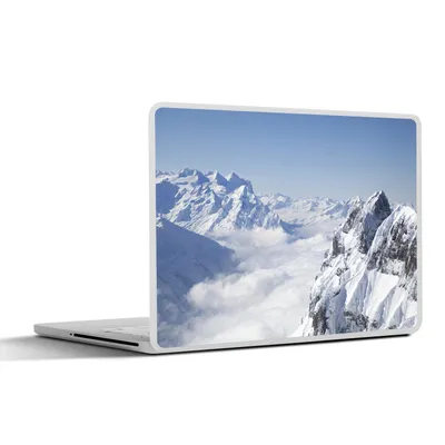 Produktbild von MuchoWow® Laptop Aufkleber Sticker Cover Alpen - Schnee - Berg 31x22.5 cm - Laptop-Deko