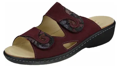 Produktbild von Belvida Komfort Pantoletten bordo-schwarz Damen 31343531373632 Rot 42 EU