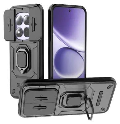 Immagine prodotto di Custodia Camshield per Xiaomi Redmi Note 15 Pro 5G con anello in TPU per fotocamera a scorrimento, nera