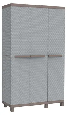 Immagine prodotto di Armadio multifunzionale dall'aspetto rattan con tre ante