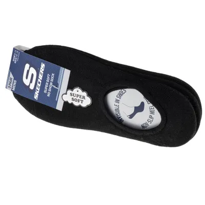 Zdjęcie produktu dla Skechers 3pk Mens Non Terry No Show S112219-BLK, męskie skarpety sportowe, czarny, rozmiar: 41-46