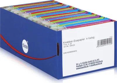 Produktbild von Küchle Knabber Esspapier 4-farbig 625g - Verschiedenen Geschmäckern