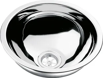 Produktbild von CAN Spüle LA1410-GR ohne Ablauf rund Ø 290 x 120 mm Edelstahl