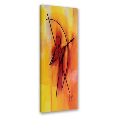 Immagine prodotto di Quadro su tela African Consecration 30x90 Feeby Orange quadro per la parete pronto per essere appeso