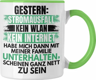 Produktbild von Trendation - Lustige Gamer Tasse Zocker Geschenk Gamer Gamergirl Geschenkidee Geburtstag (Grün)