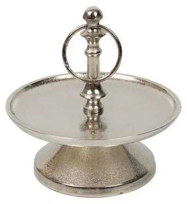Productafbeelding van Mars & More, serveerplank, zilverkleurig, rond, 1-laags, 20 cm