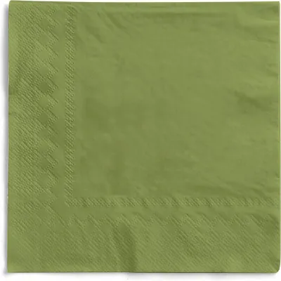 Produktbild von MANK Serviette in Oliv aus Tissue 3-lagig, 33 x 33 cm, 100 Stück