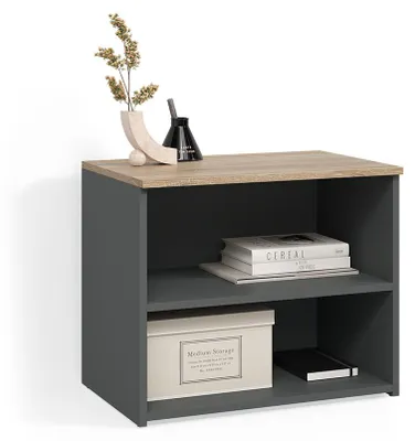 Image de Meuble TV Livinity Piave Anthracite/Sonoma 60x50cm avec 2 compartiments, Model 58744
