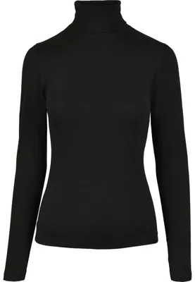 Obrázok produktu pre Urban Classics Dámsky rolák s dlhým rukávom schwarz - XXL