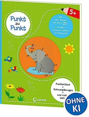 Immagine prodotto di Punkt zu Punkt - Mit den Zahlen von 1 bis 20 (grün)