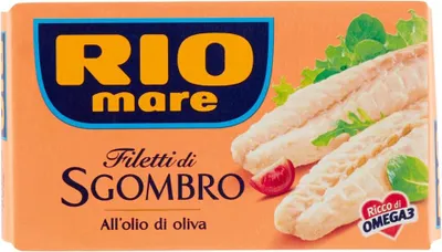 Produktbild von 3x Rio Mare Makrelenfilets in Olivenöl, reich an Omega 3, 125 g + Italian Gourmet polpa 400g