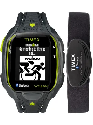 Image de Timex Ironman Run x50+ HRM TW5K88000 Montre numérique pour hommes Technologie Bluetooth