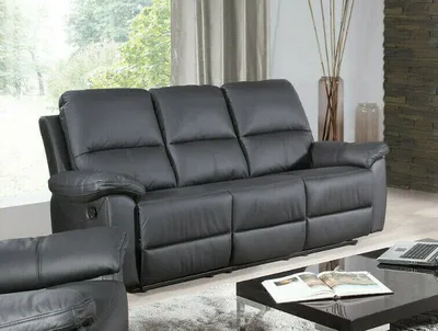 Produktbild von Echtleder Sofa "Twins" mit Relaxfunktion