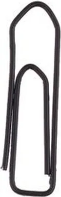 Produktbild von Alco Briefklammer Metall farbig lackiert 26mm schwarz 1000 Stück