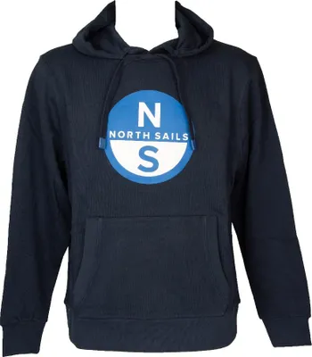 Produktbild von NORTH SAILS Herren-Sweatshirt mit Kapuze und großer Fronttasche, Winter-Sweatshirt Artikel 691258, IT L - EU M - USA M, Cotone 100%