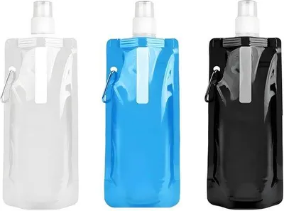 Obrázok produktu pre Opakovane použiteľná skladateľná fľaša na nápoje s objemom 500 ml na turistiku