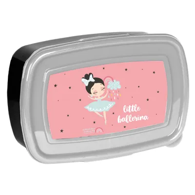 Produktbild von PASO Kinder Lunchbox Sandwich Box Pausendose Brotdose BALERINA, PP22BC-3022