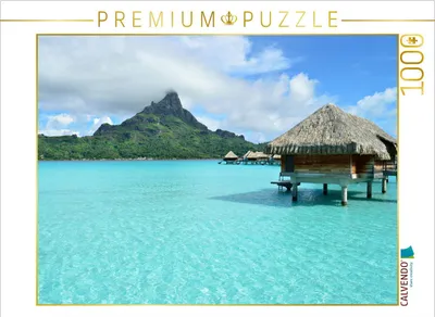 Produktbild von CALVENDO Puzzle Resort auf Bora Bora | 1000 Teile Lege-Größe 64x48cm Foto-Puzzle für glückliche Stunden